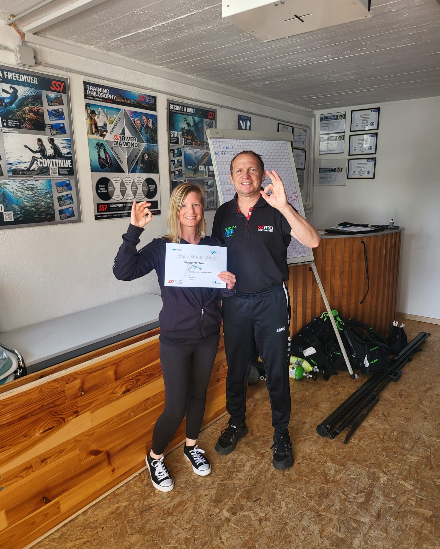 SSI Open Water Diver - Abschluss Tauchkurs Juli 2024